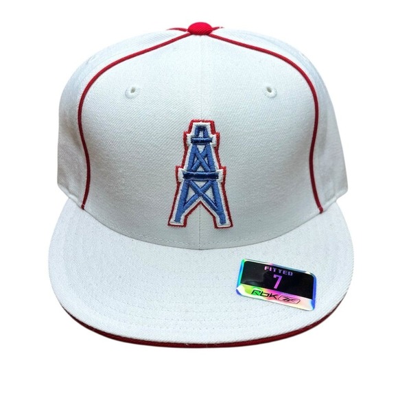 Reebok Other - Vintage Houston Oilers NFL Red Hat Reebok Unisex Size 7 Football Cap
